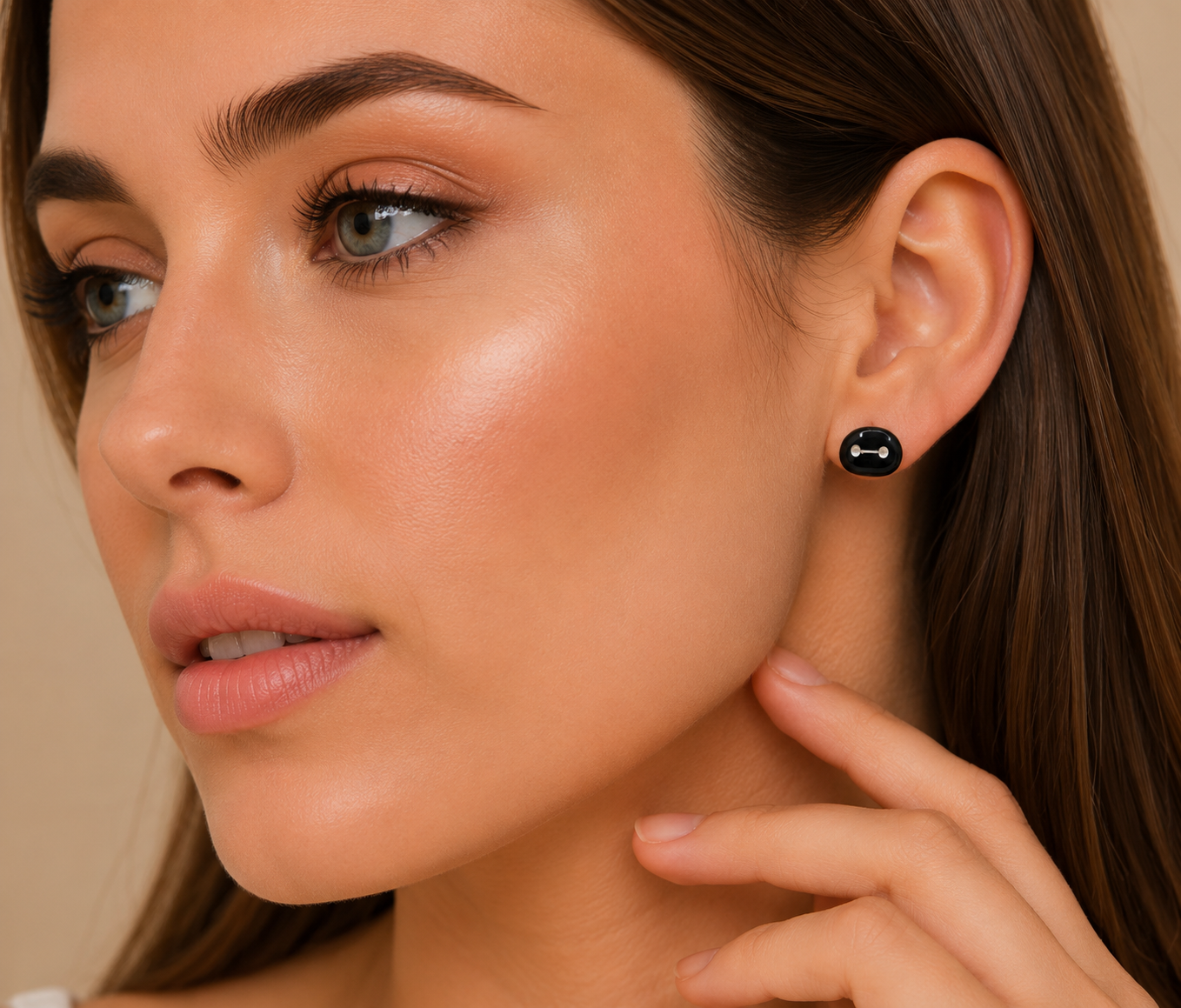 Midnight Dot Stud Earrings
