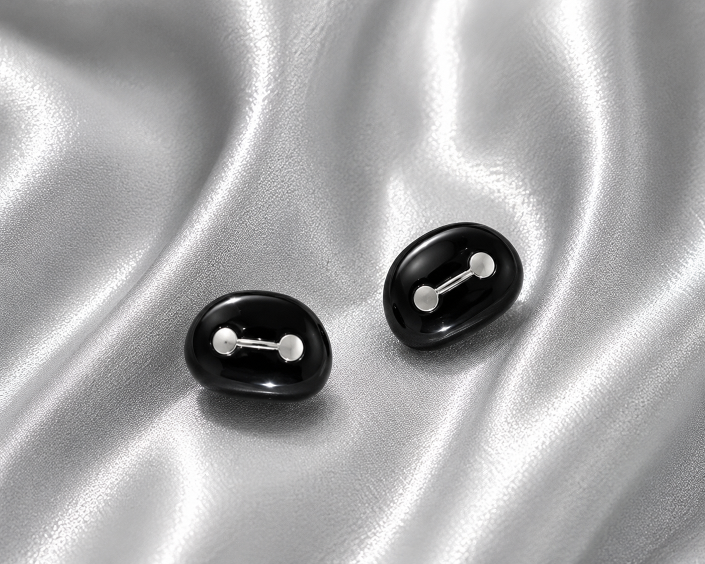 Midnight Dot Stud Earrings
