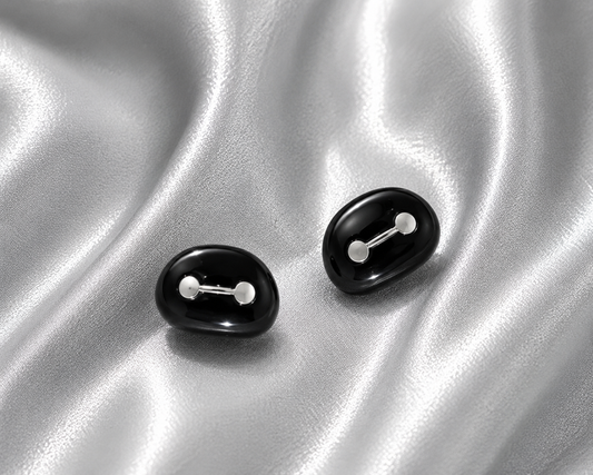 Midnight Dot Stud Earrings