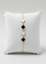 Four leaf Clover Charm Bracelet