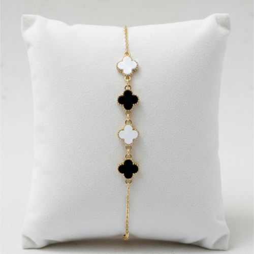 Four leaf Clover Charm Bracelet