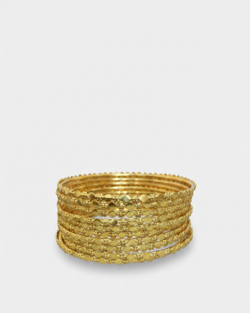 10PCS Elegant Golden Bangles