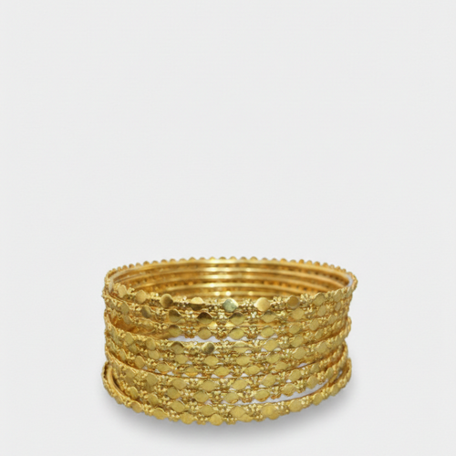 10PCS Elegant Golden Bangles