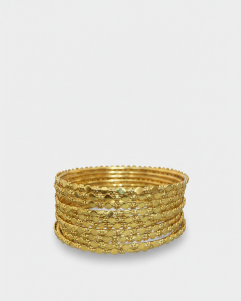 10PCS Elegant Golden Bangles