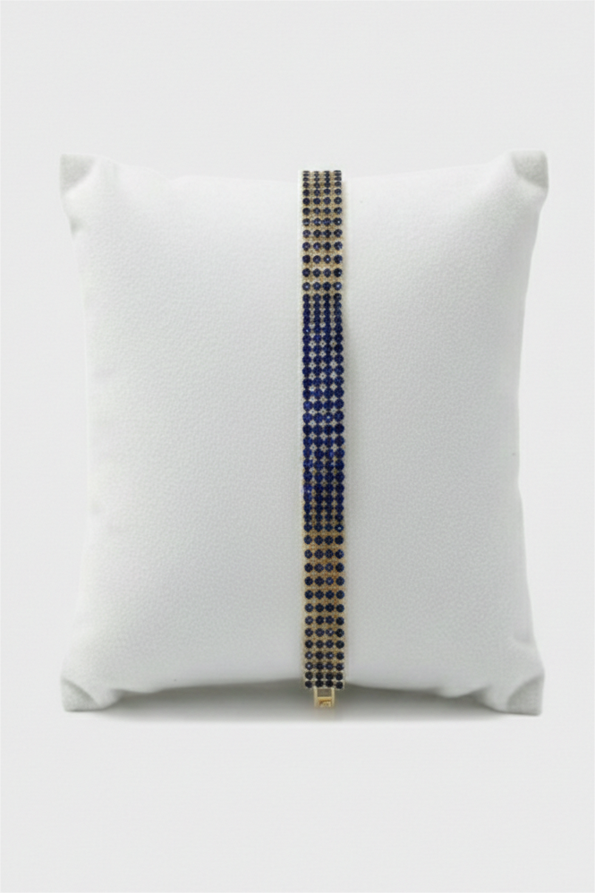 Golden Tone Rhinestone Bracelet