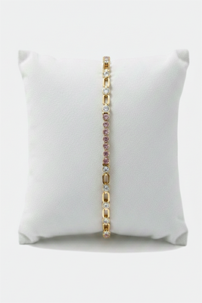 Delicate Rose Golden Zirconia Bracelet
