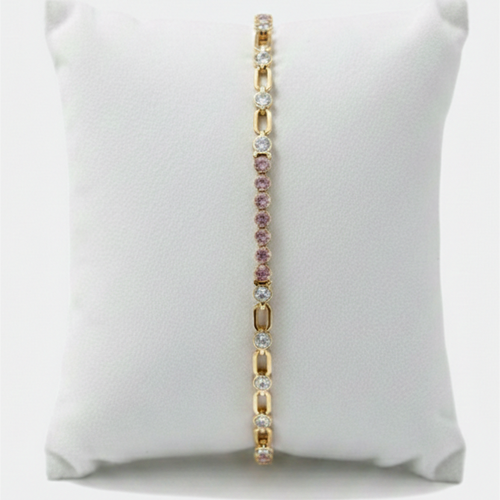 Delicate Rose Golden Zirconia Bracelet