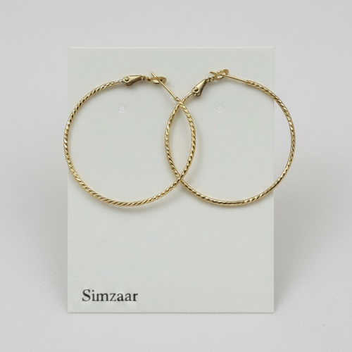 Gold Twisted Hoops