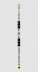 Black And White Luxurious Crystal Bracelet