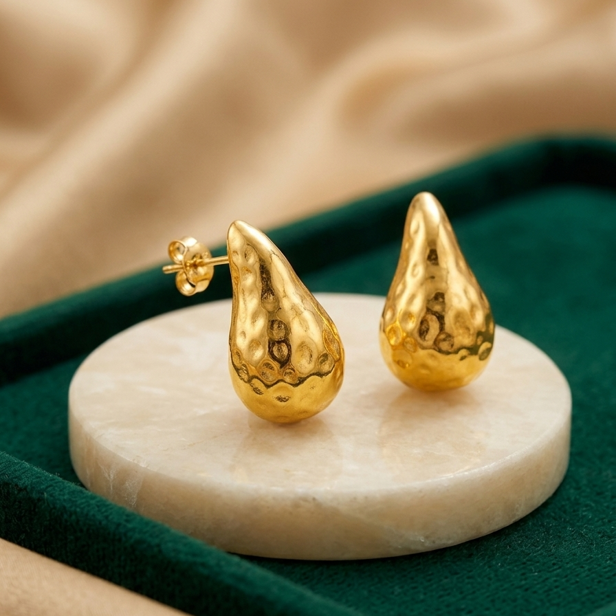 Lustre Teardrop Earrings