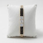 Black And White Luxurious Crystal Bracelet