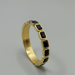 Emerald Black Bangle