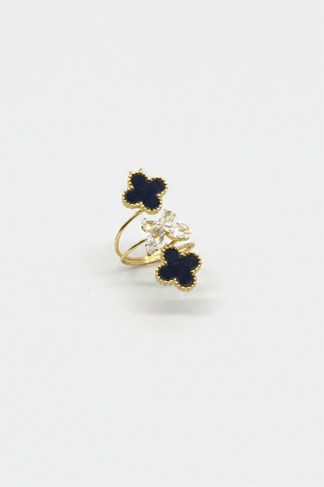 Clover & Butterfly Ring