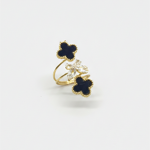 Clover & Butterfly Ring