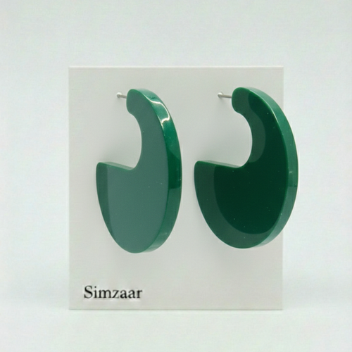 Ettika Green Daydreamin Resin Hoops