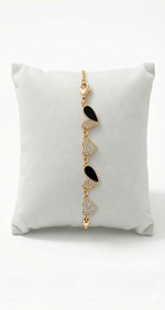 Heart Shaped Gold Toned Bracelet