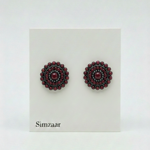 Bohemian Garnet Studs