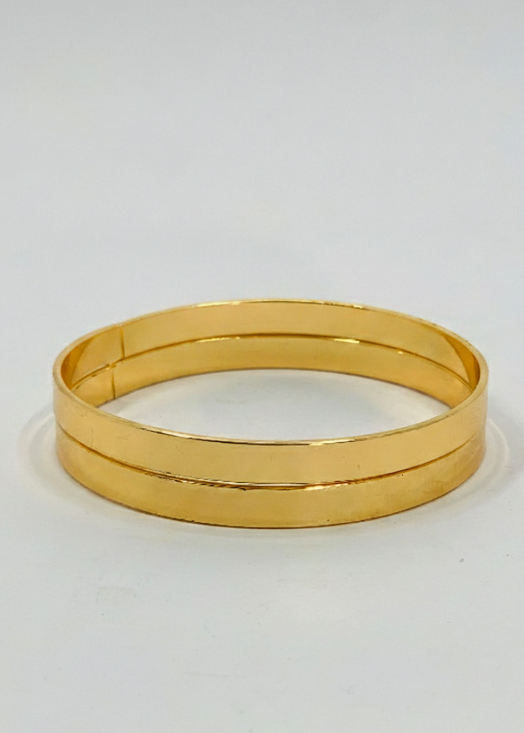 Elegant Stainless Steel Bangles 02 pcs