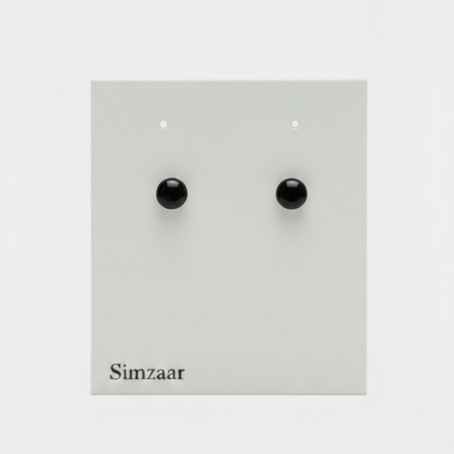 Black Beads Studs