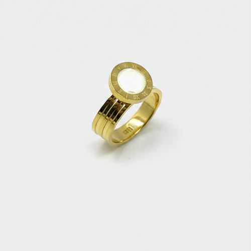 Roman Numeral Shell Ring