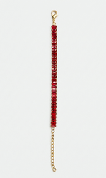Red Zirconia Golden Plated Bracelet