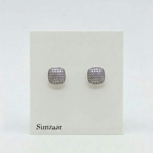 Silver Swiss Zirconia Studs