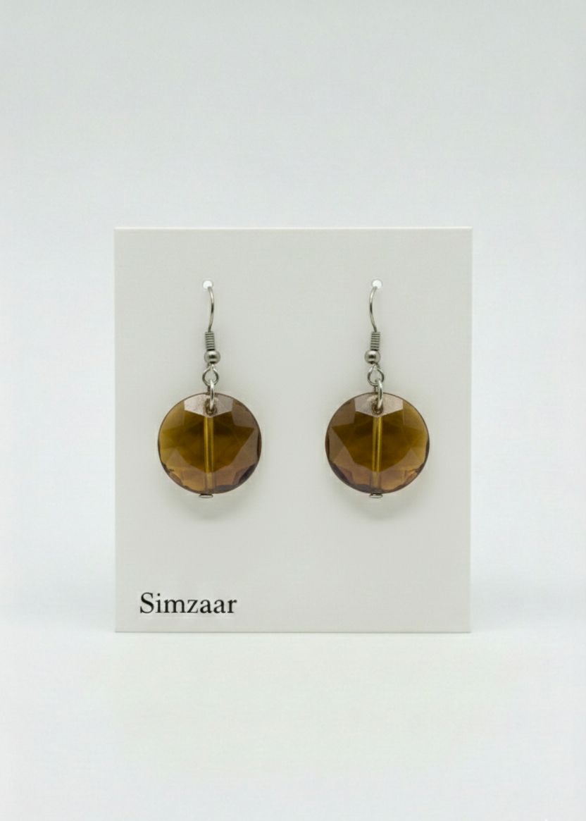 Citrine Tear Drop Earing