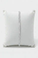 Diamond Stone Silver-Toned Bracelet