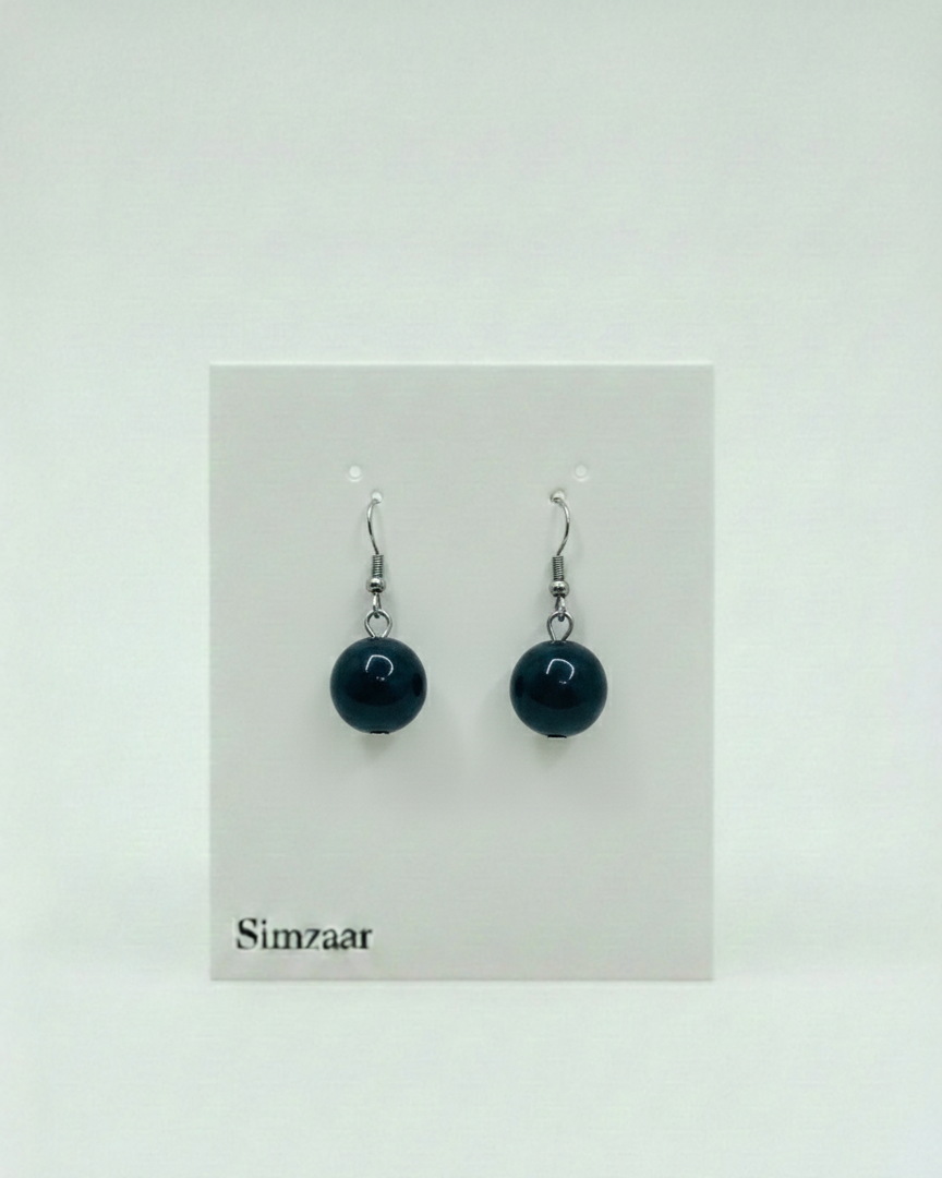 Black Obsidian Beads Studss