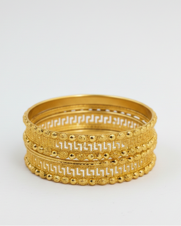 Elegant Golden Plated Bangles 02 pcs