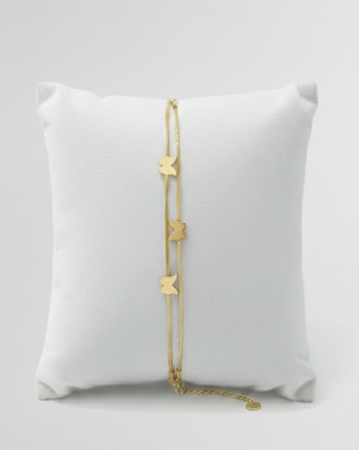 Golden Butterflies Bracelet