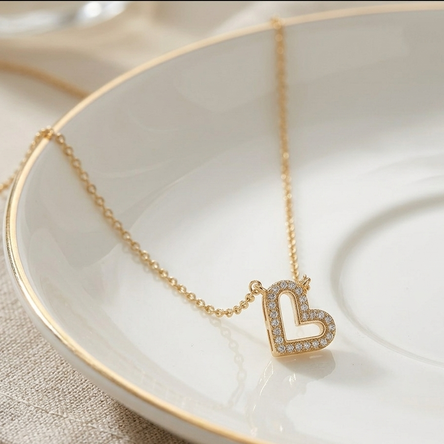 Radiant Open-Heart Pendant.