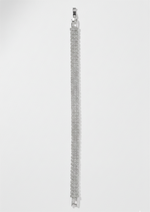 Diamond Stone Silver-Toned Bracelet