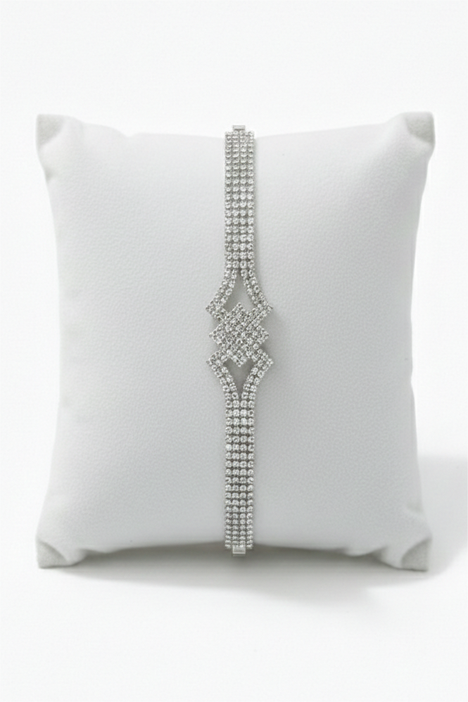 Iced Out Luxury Silver Bracelet