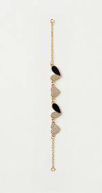 Heart Shaped Gold Toned Bracelet