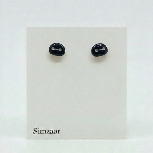 Black Tourmaline Studs