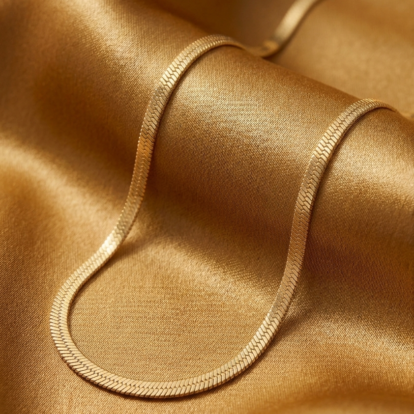 Classic Herringbone Chain.