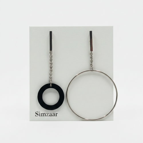 Anlianxin Korean Asymmetric Long Dangle Earings