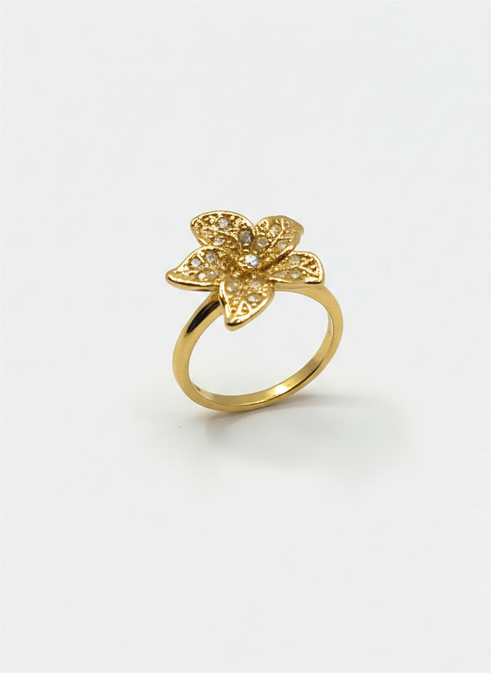 Golden Flower Ring