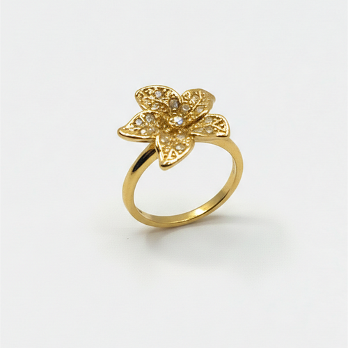 Golden Flower Ring