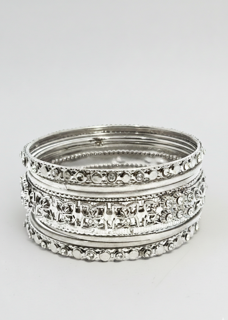 Elegant Indian Silver Bangles