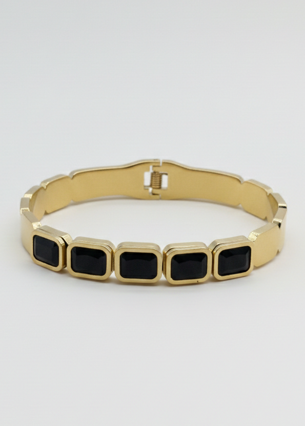 Emerald Black Bangle