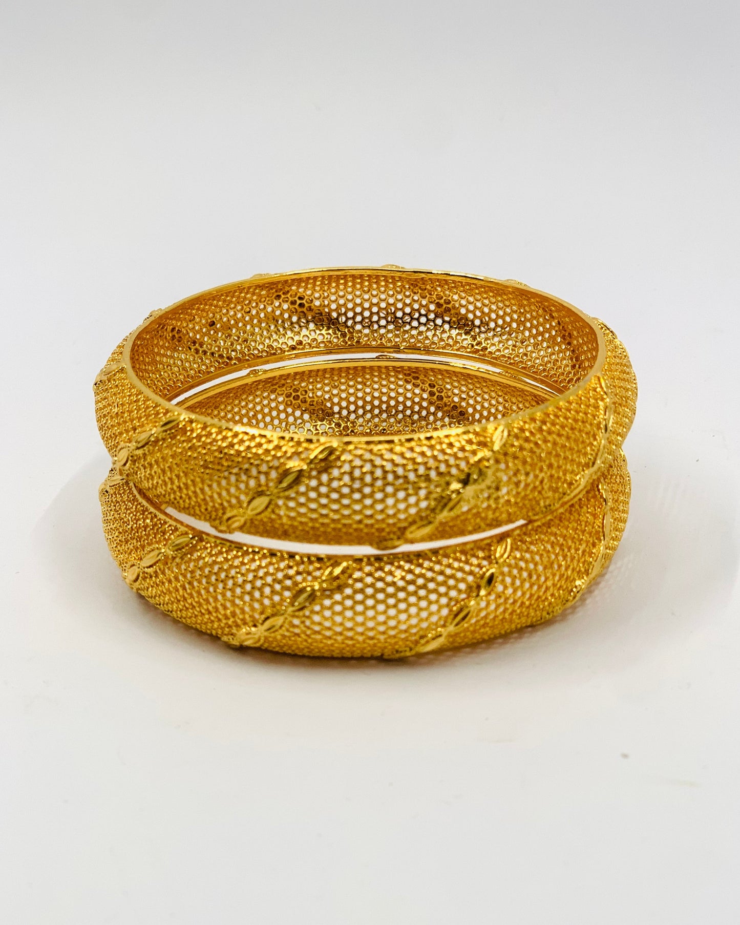 Elegant Golden Plated Bangles 02 pcs
