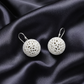 Ivory Filigree Ball Stud Earrings