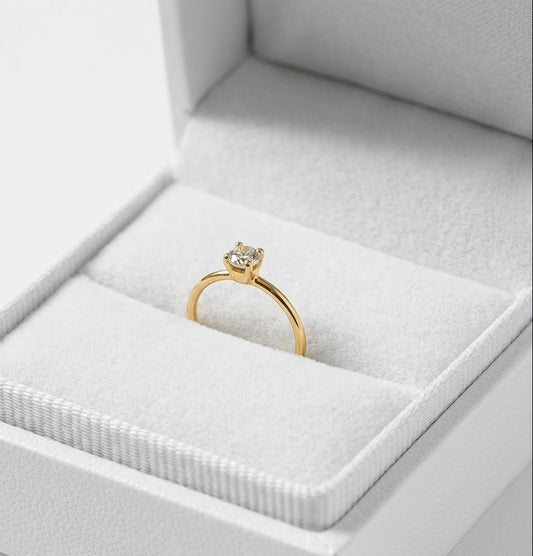 Solitaire Gold Nose Ring