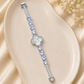Lavender Clover Crystal Bracelet
