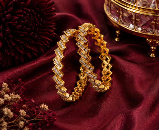Crystal Link Bangles