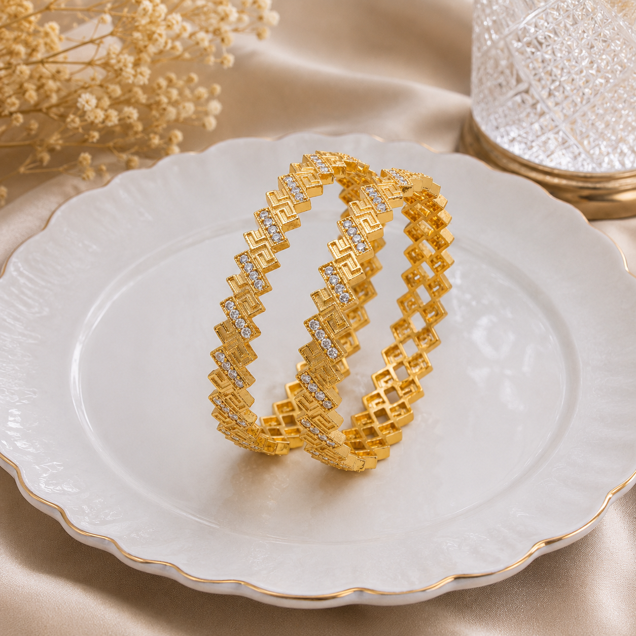 Crystal Link Bangles
