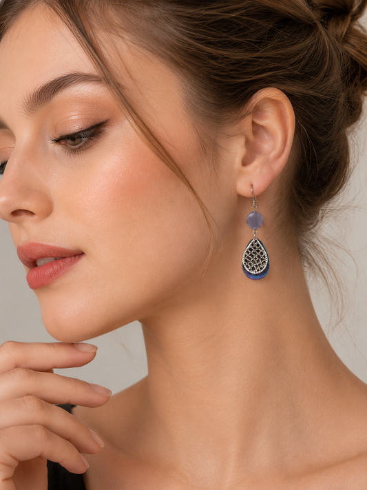 Mystic Teardrop Dangle Earrings