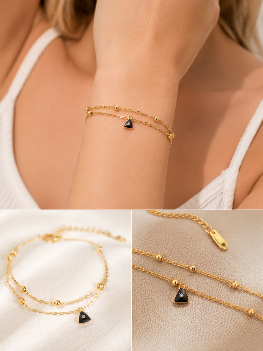 Delicate Chain Heart Bracelet